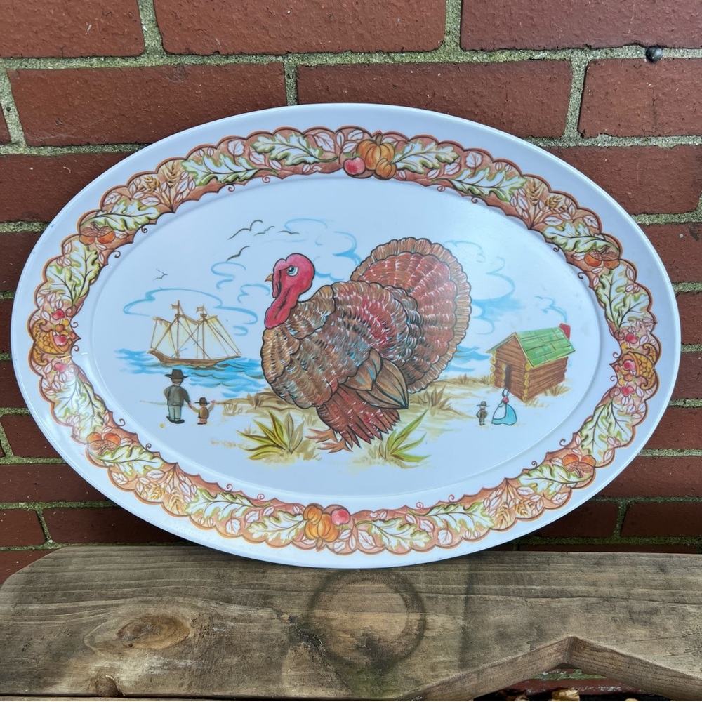 Decorative Brookpark Melamine Turkey Platter